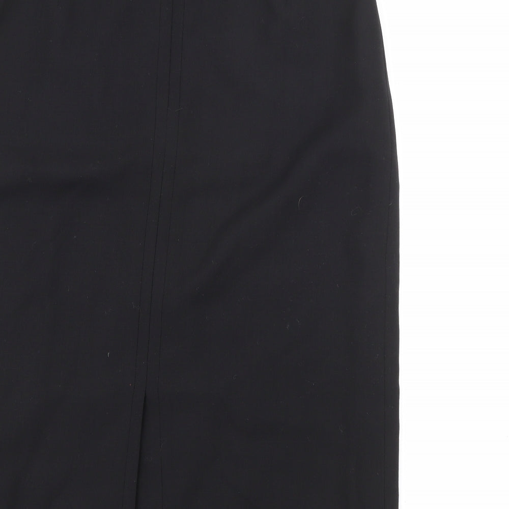 Jaeger Womens Black  Wool Straight & Pencil Skirt Size 8   Zip