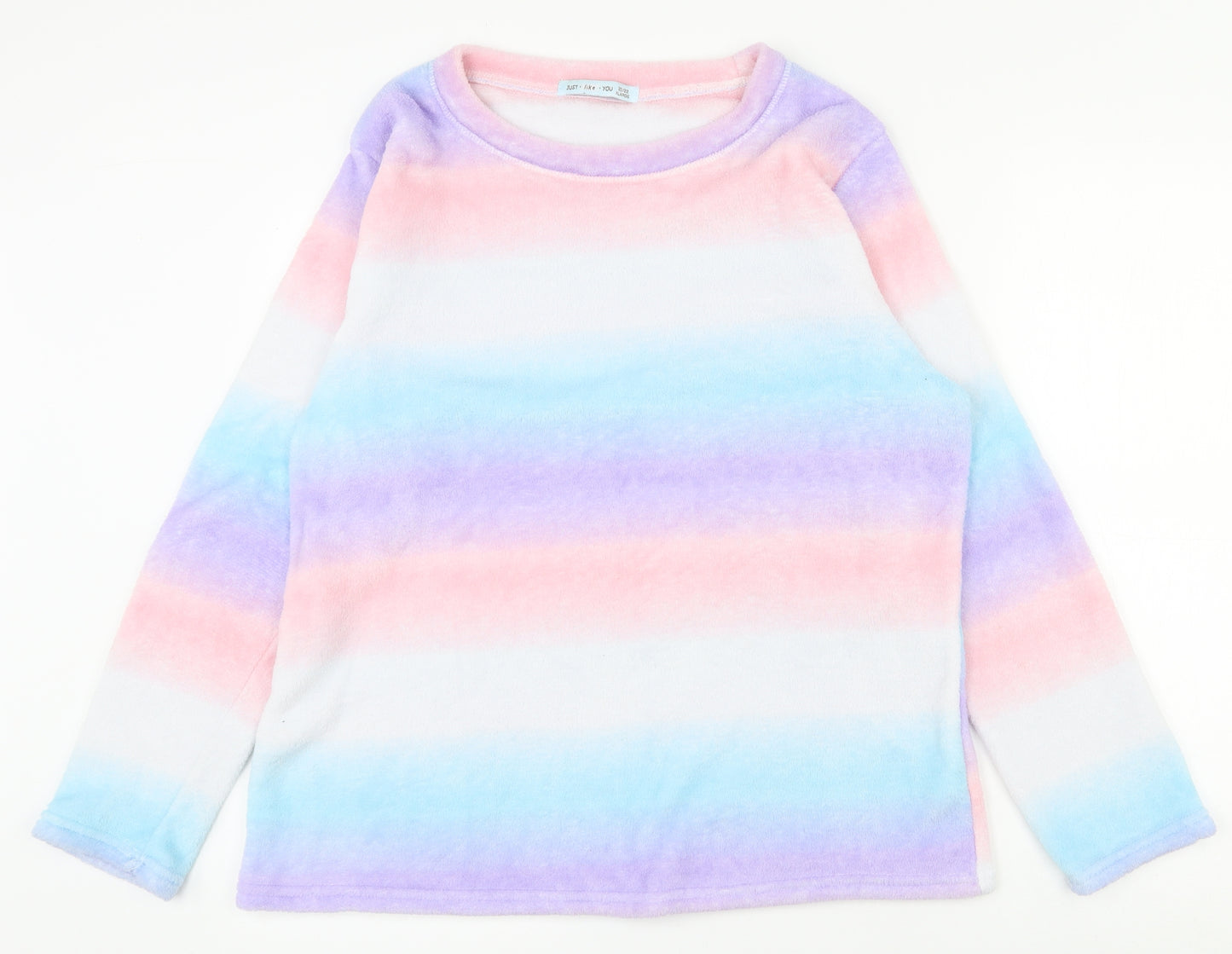 Just Like you Womens Multicoloured Striped Polyester Top Pyjama Top Size 20   - 20-22