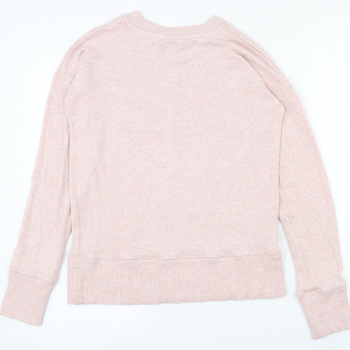 NEXT Womens Pink Round Neck  Viscose Pullover Jumper Size 6