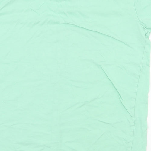 THREADBOYS Boys Green  100% Cotton Pullover T-Shirt Size 9-10 Years Crew Neck Pullover