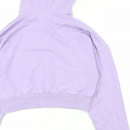 ASOS Womens Purple  Viscose Pullover Hoodie Size 12  Pullover