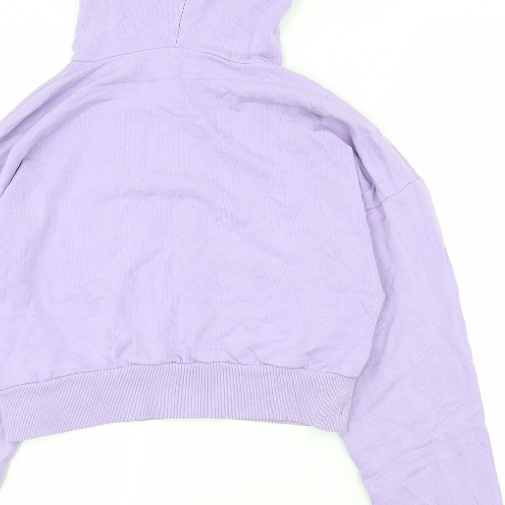 ASOS Womens Purple  Viscose Pullover Hoodie Size 12  Pullover