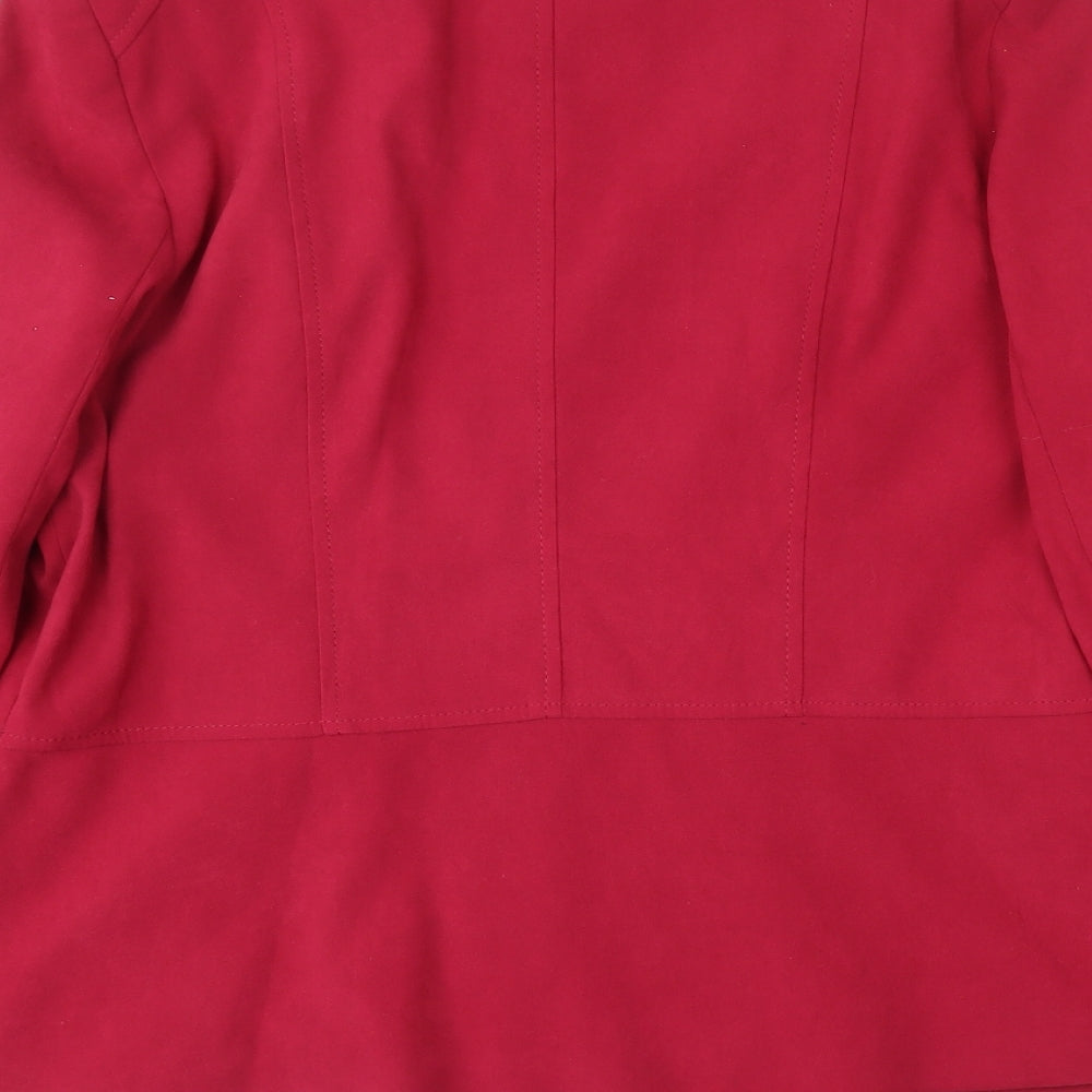 EWM Womens Pink   Jacket Blazer Size 14  Zip