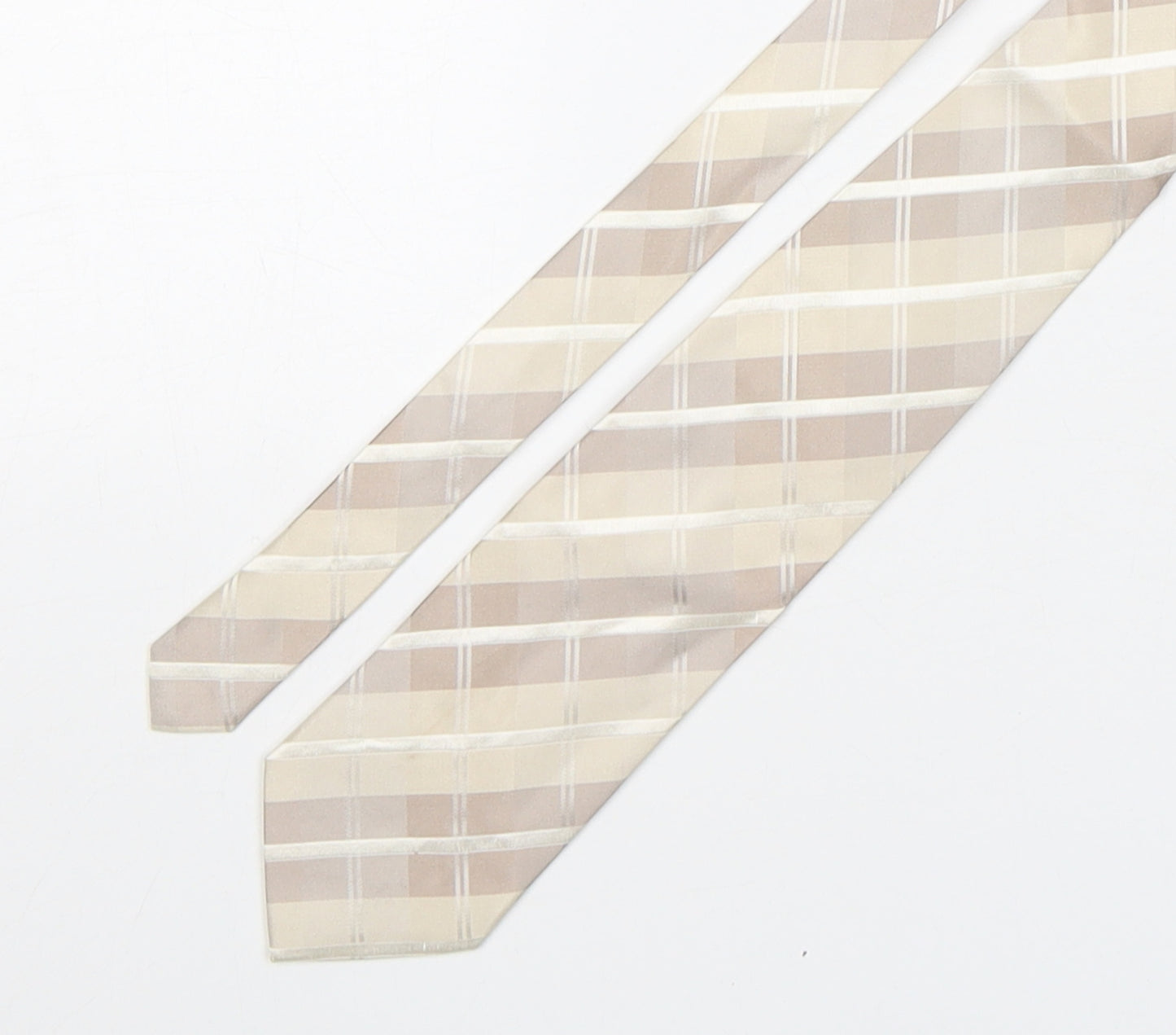 NEXT Mens Multicoloured Plaids & Checks Silk Pointed Tie One Size
