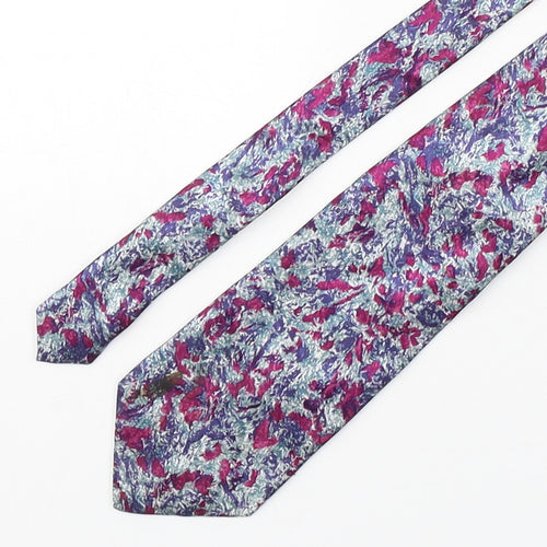 Giulio Randi Mens Multicoloured Geometric Silk Pointed Tie One Size