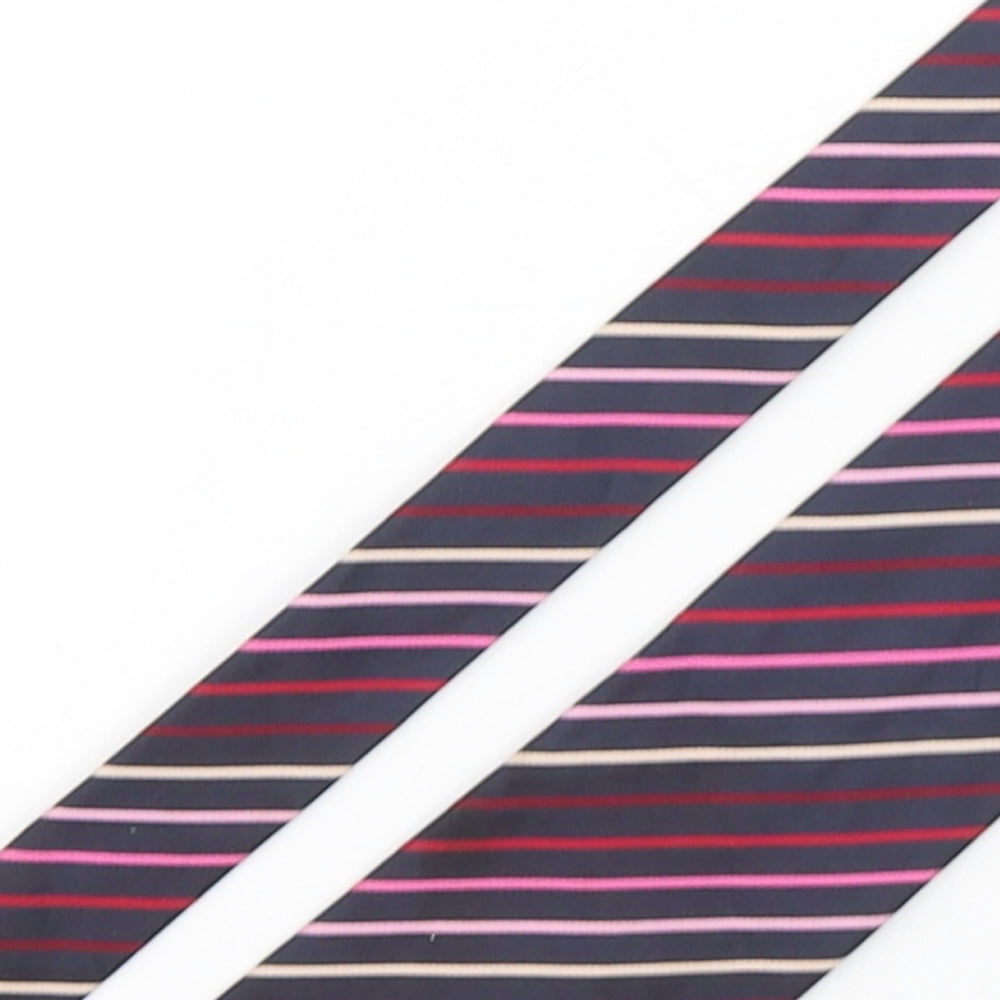 Burton  Mens Multicoloured Striped Polyester Pointed Tie One Size