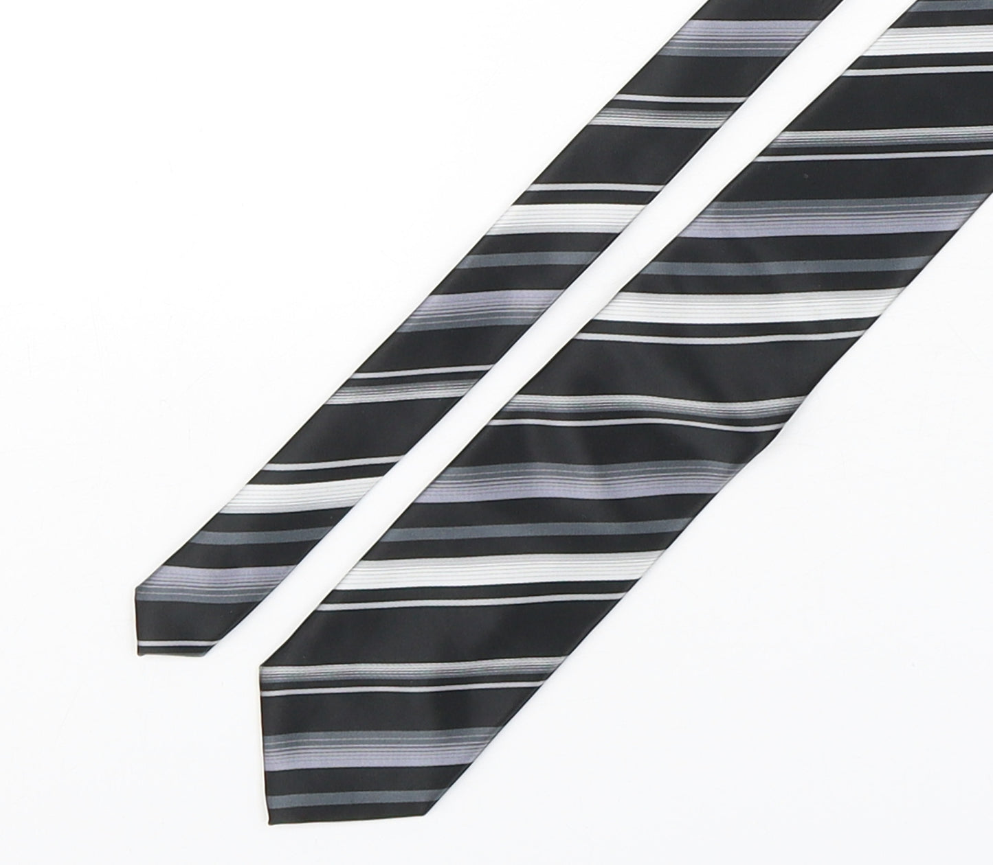 NEXT Mens Multicoloured Striped Polyester Pointed Tie One Size
