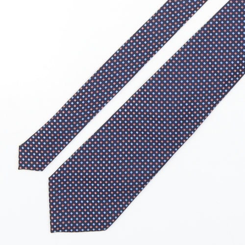 George Mens Multicoloured Plaids & Checks Polyester Pointed Tie One Size