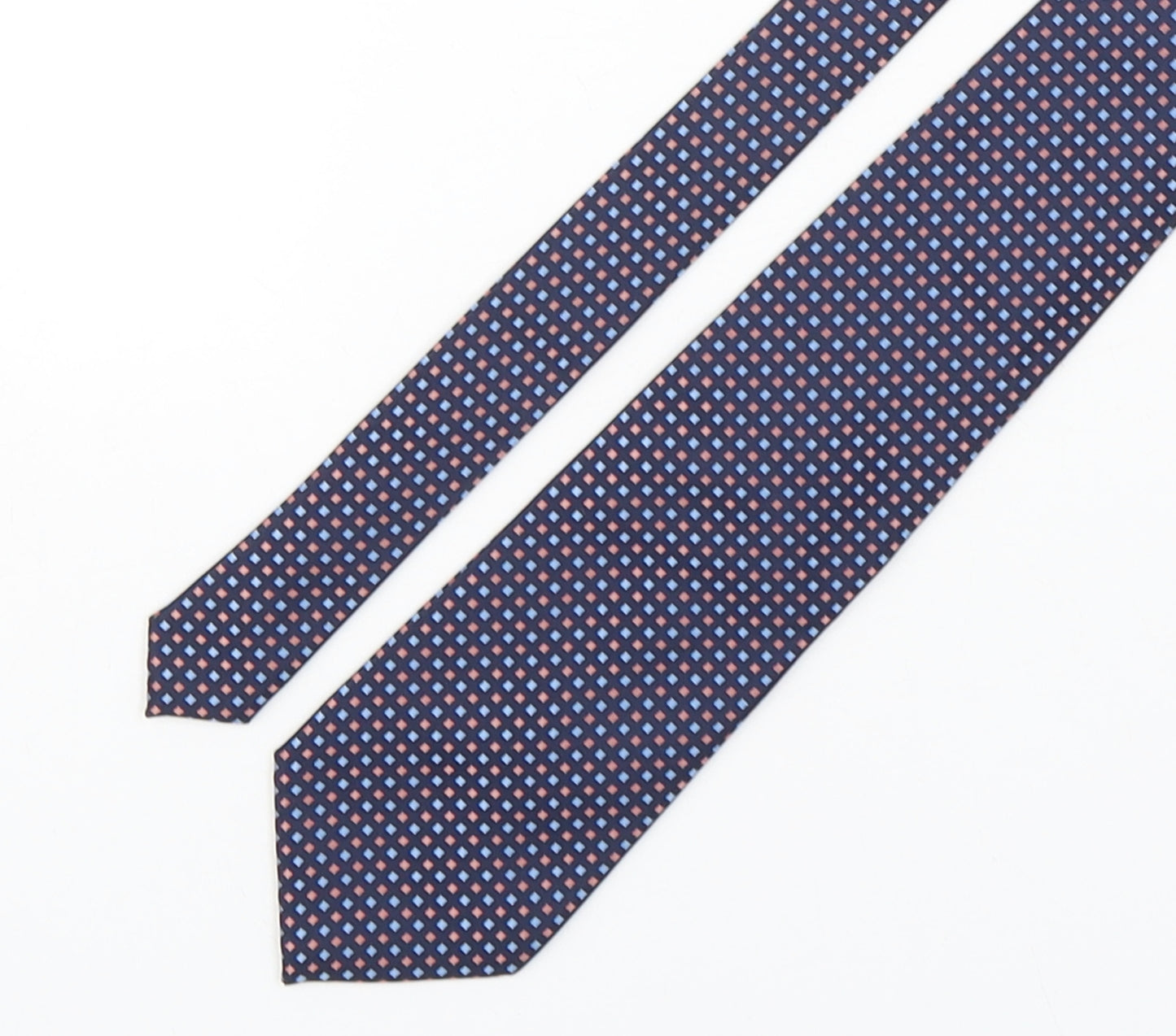 George Mens Multicoloured Plaids & Checks Polyester Pointed Tie One Size