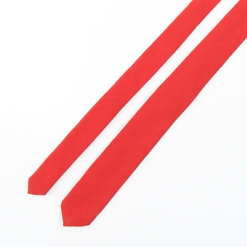 Mario Brazzi Mens Red  Wool Pointed Tie One Size