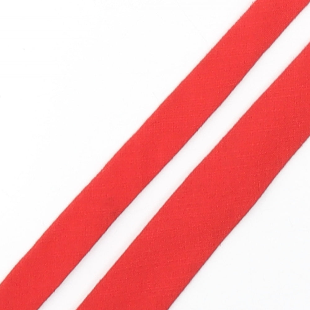 Mario Brazzi Mens Red  Wool Pointed Tie One Size