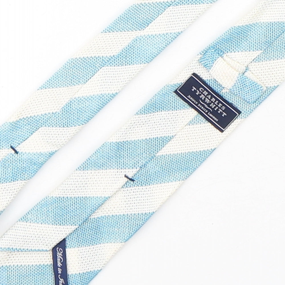 Charles Tyrwhitt Mens Multicoloured Striped Silk Pointed Tie One Size
