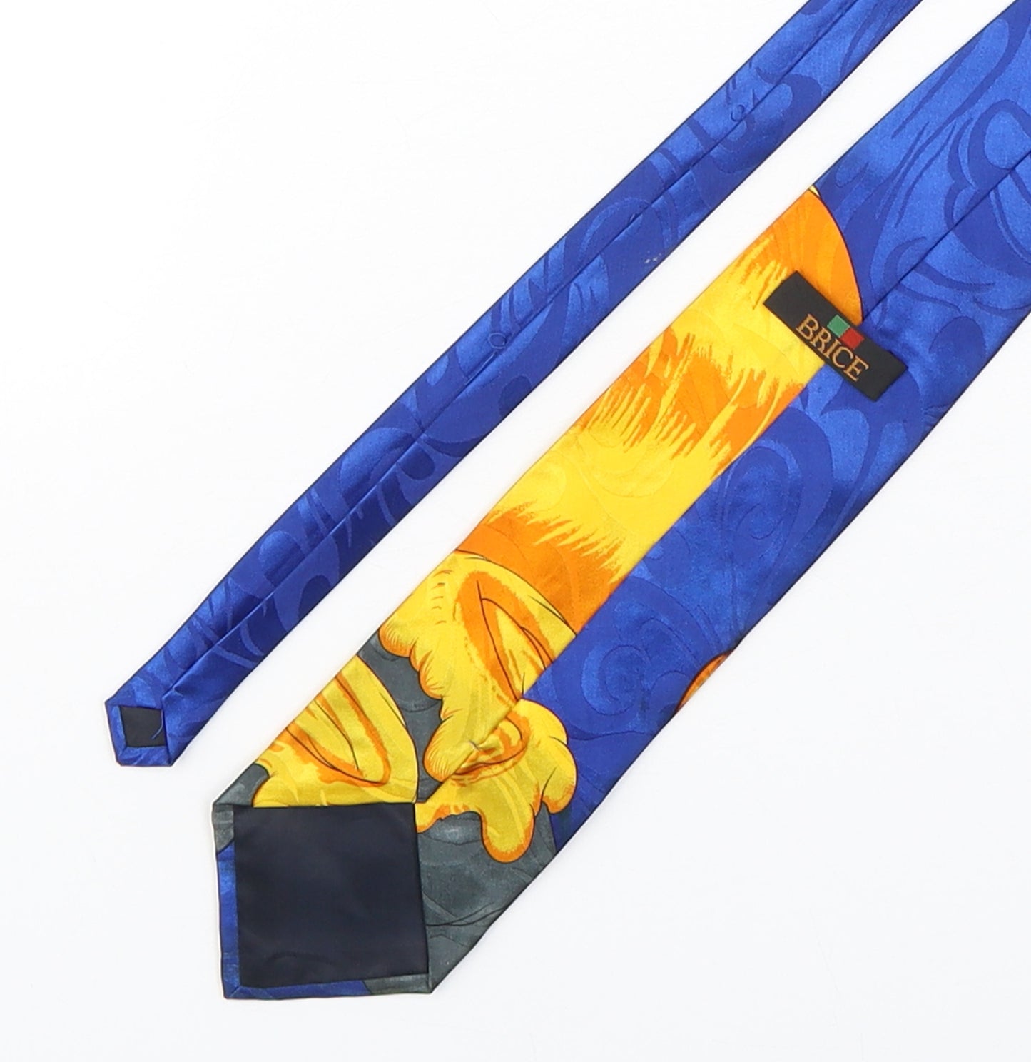 BRICE Mens Multicoloured Geometric Polyester Pointed Tie One Size - winnie the pooh