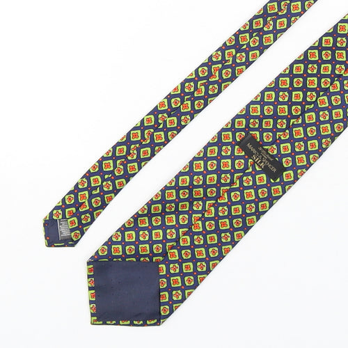 Marks and Spencer Mens Multicoloured Floral Silk Pointed Tie One Size
