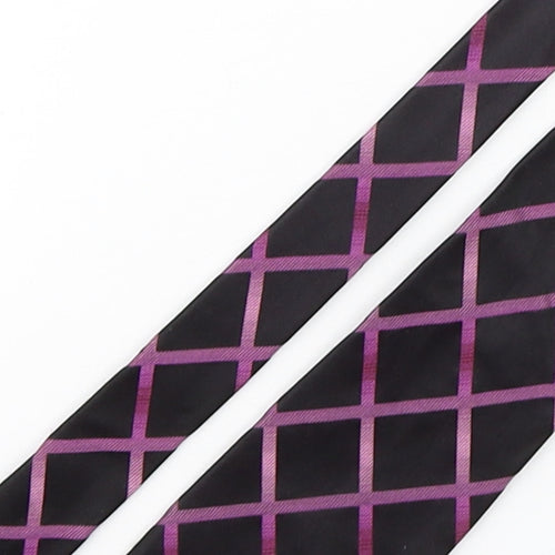Fellini Mens Multicoloured Geometric Silk Pointed Tie One Size