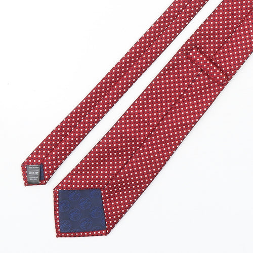 Marks and Spencer Mens Multicoloured Polka Dot Polyester Pointed Tie One Size