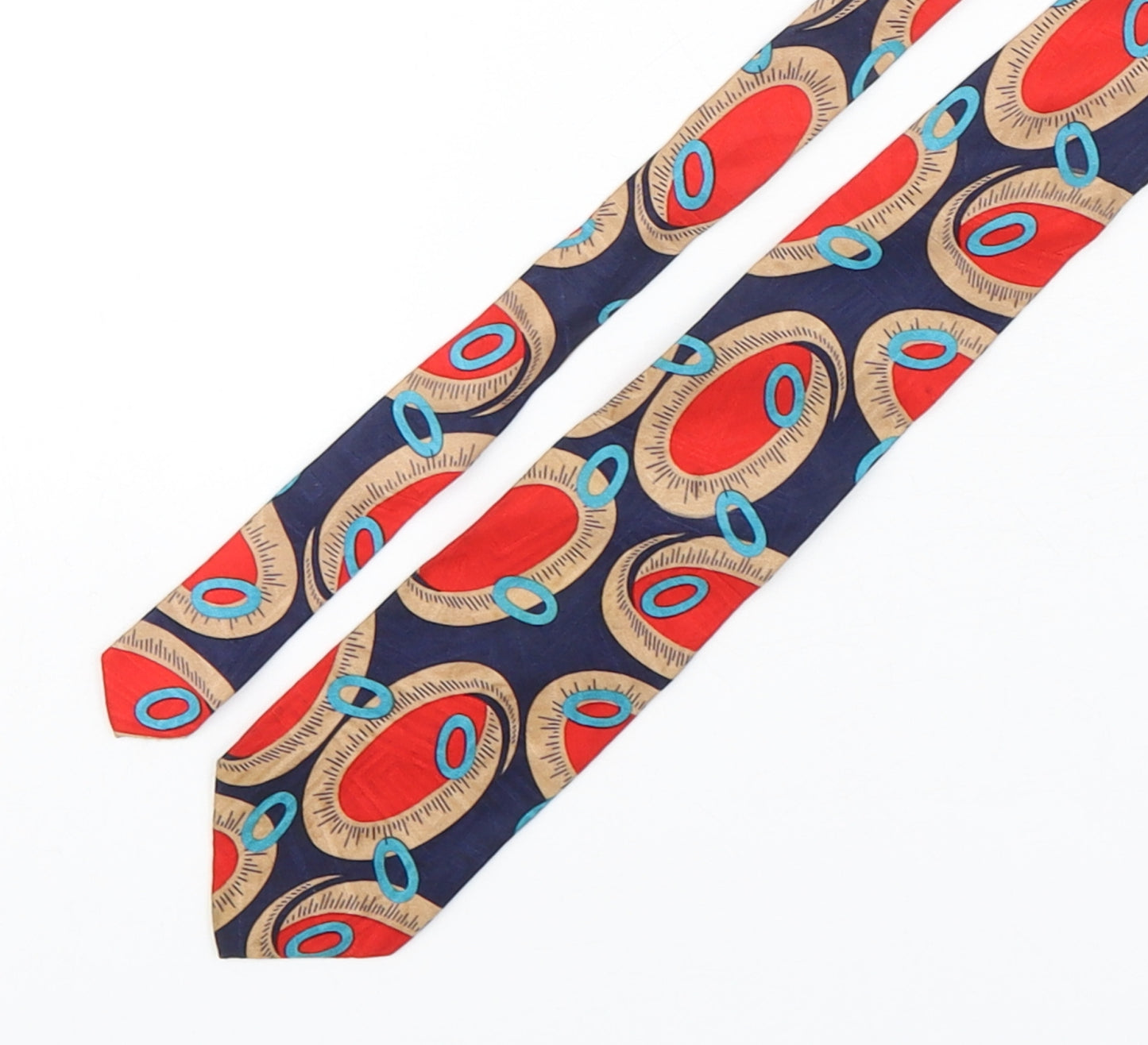 Bogota Mens Multicoloured Geometric Silk Pointed Tie One Size