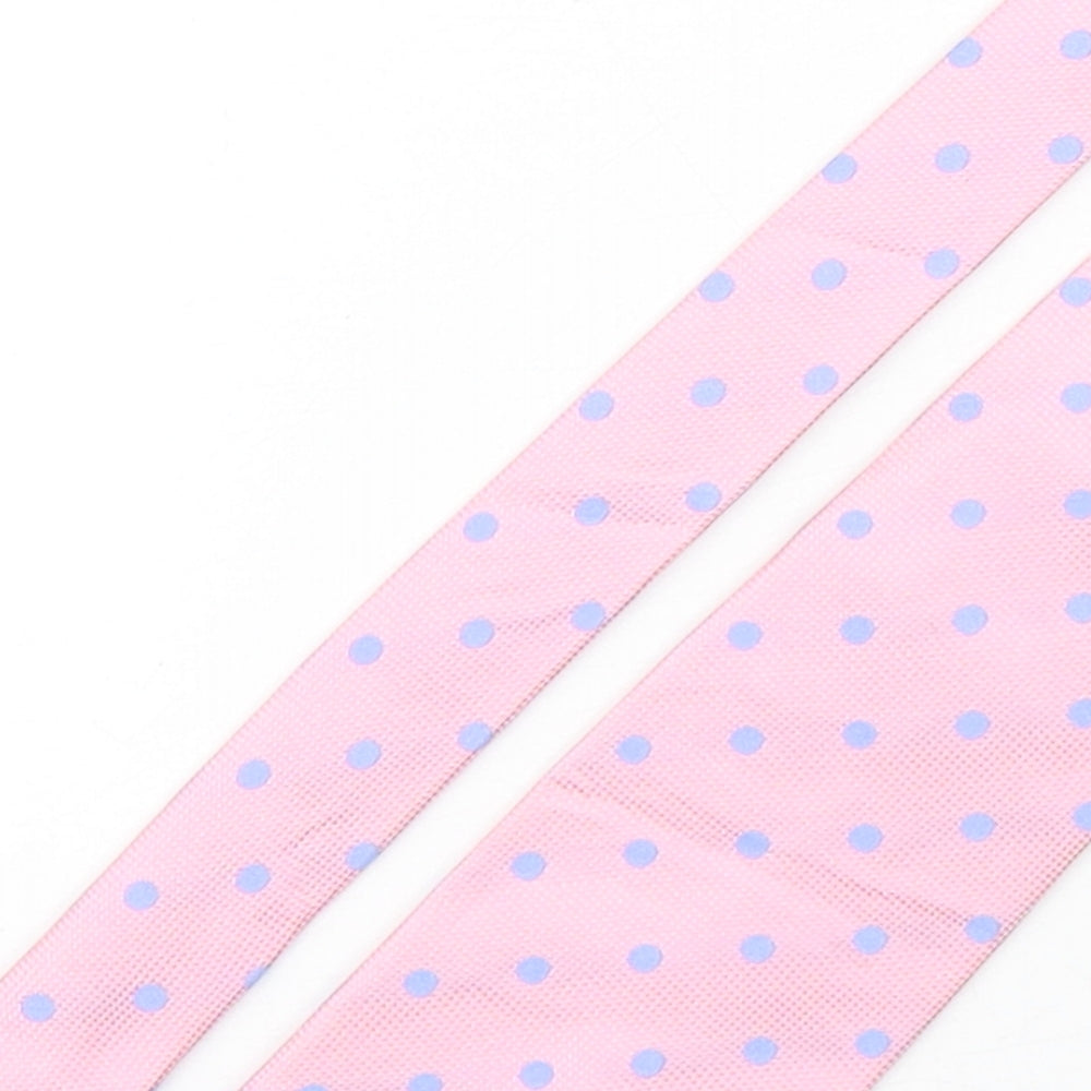 Austin Reed Mens Pink Polka Dot Silk Pointed Tie One Size