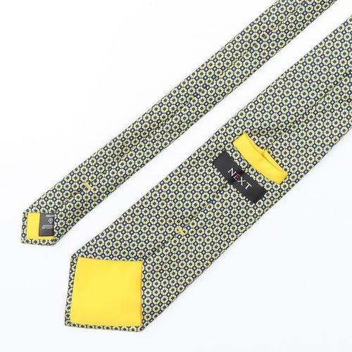 NEXT Mens Multicoloured Geometric Silk Pointed Tie One Size