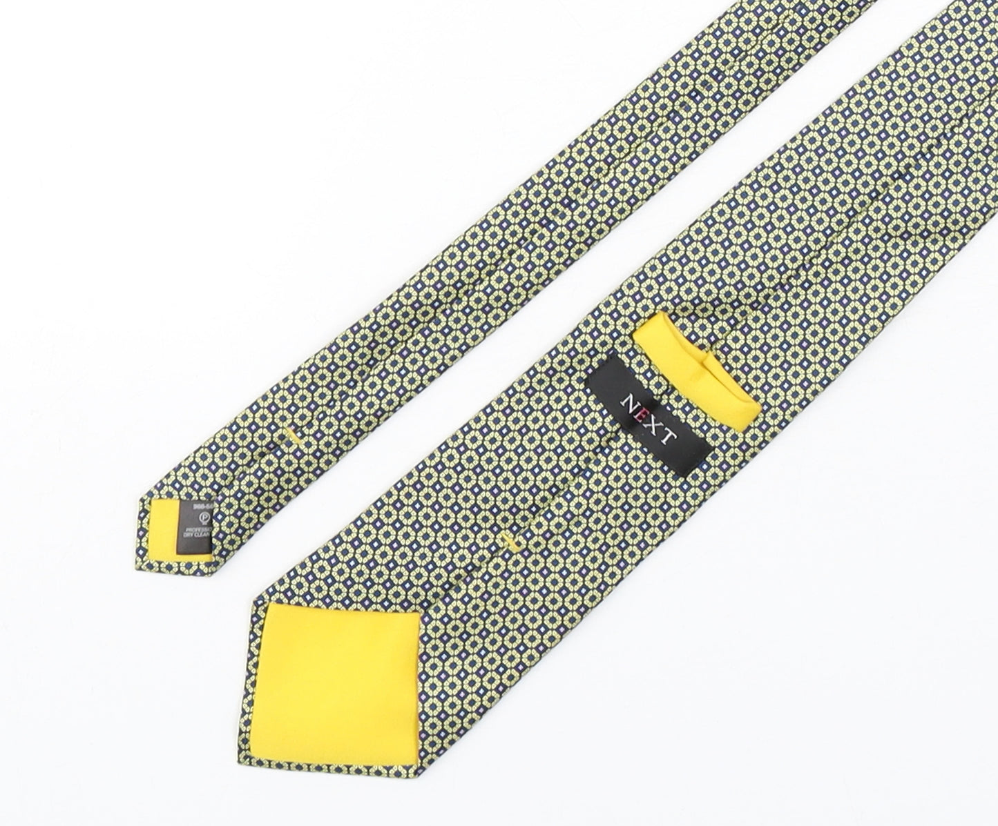 NEXT Mens Multicoloured Geometric Silk Pointed Tie One Size