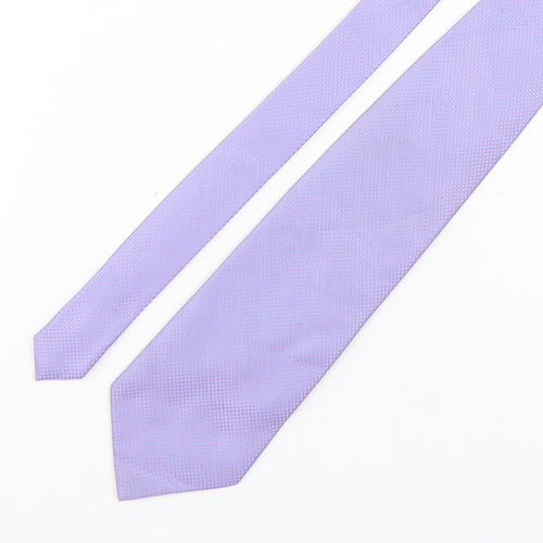Burton  Mens Purple Grenadine Polyester Pointed Tie One Size