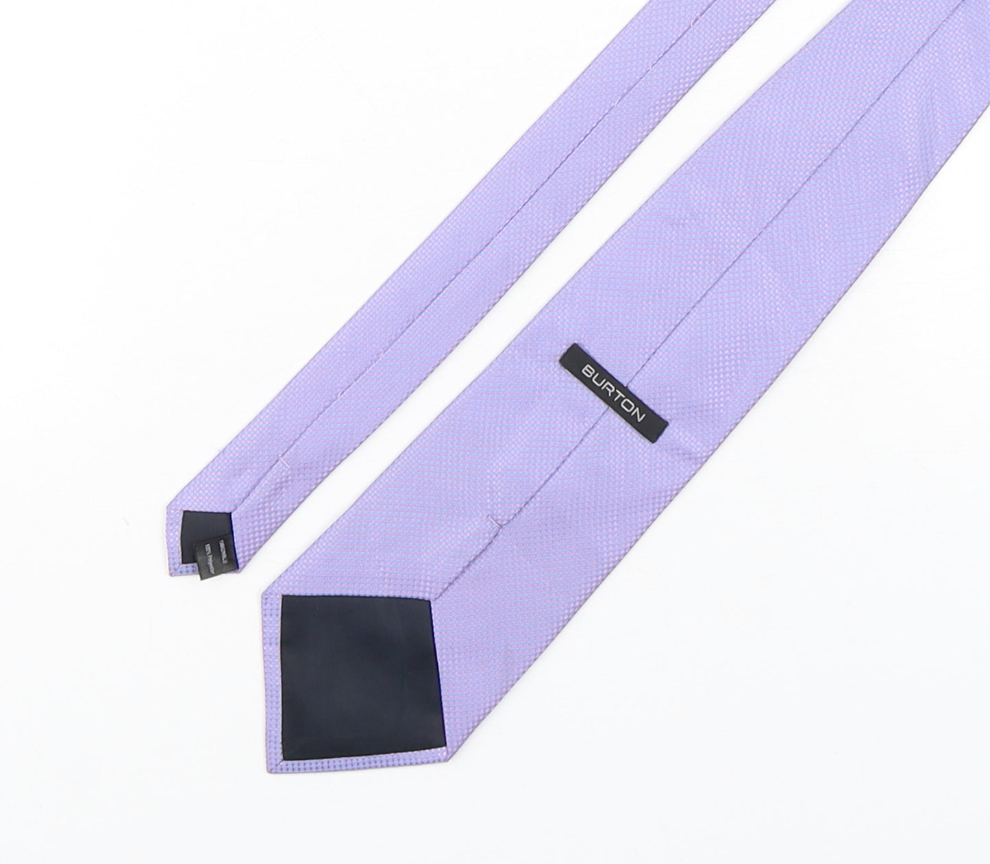 Burton  Mens Purple Grenadine Polyester Pointed Tie One Size