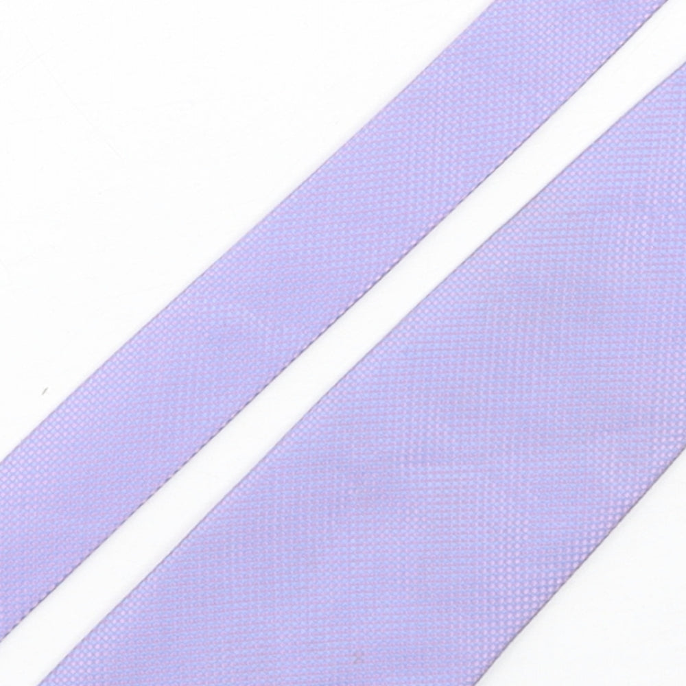Burton  Mens Purple Grenadine Polyester Pointed Tie One Size