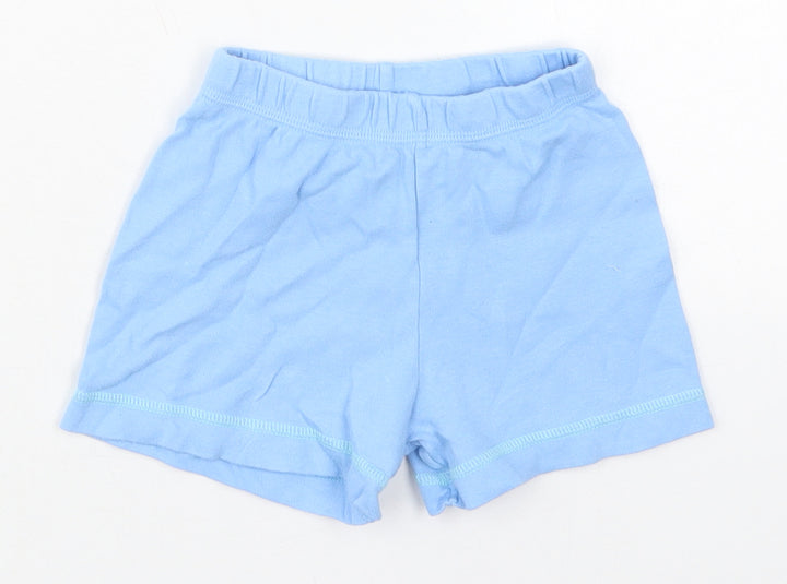 George Boys Blue  Cotton Sweatpants Trousers Size 18-24 Months   - Sweat Shorts