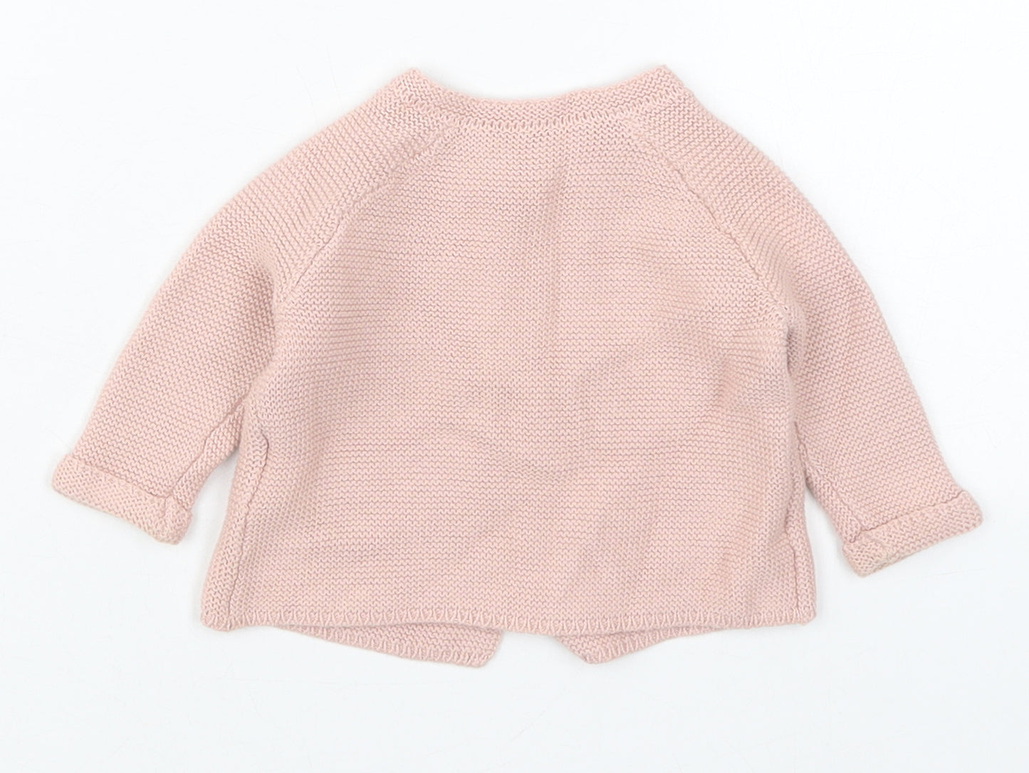 George Girls Pink  Cotton Cardigan Jumper One Size  Button
