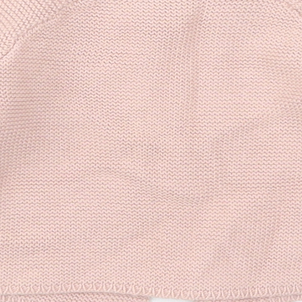 George Girls Pink  Cotton Cardigan Jumper One Size  Button