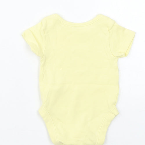 George Girls Yellow  Cotton Babygrow One-Piece Size Newborn  Button - Shell We Be Friends Mermaid