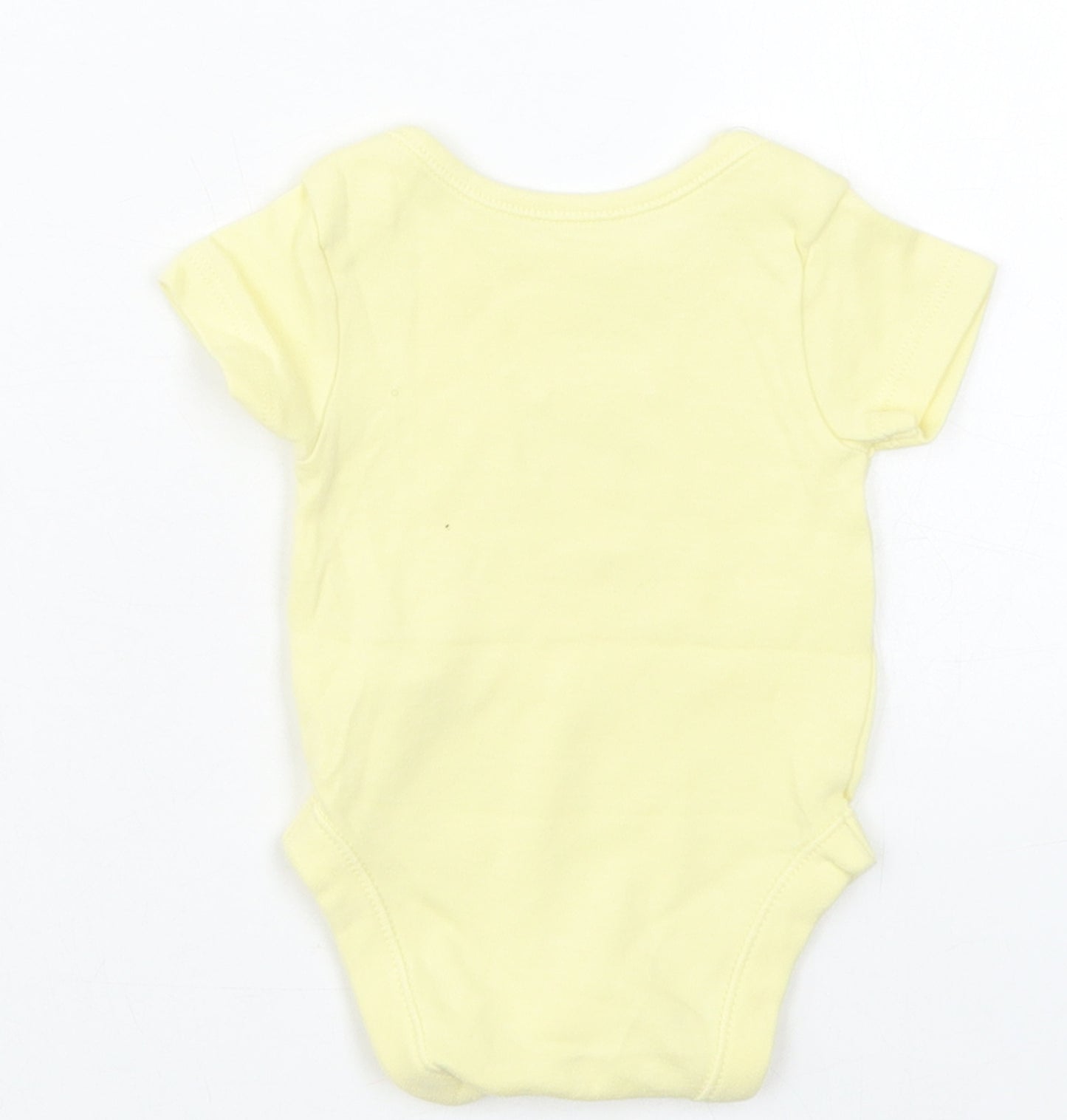George Girls Yellow  Cotton Babygrow One-Piece Size Newborn  Button - Shell We Be Friends Mermaid