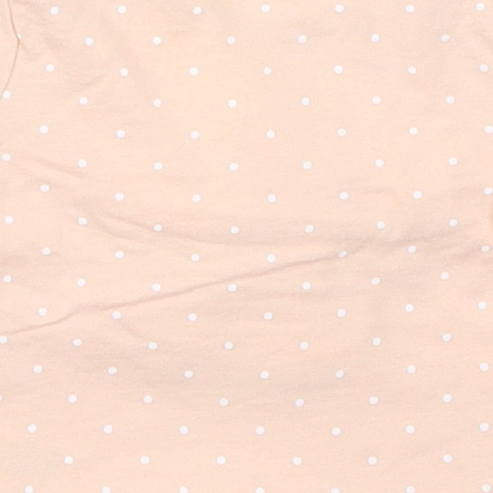 George Girls Pink Polka Dot Cotton Basic T-Shirt Size Newborn Crew Neck Pullover - Hello Little Star