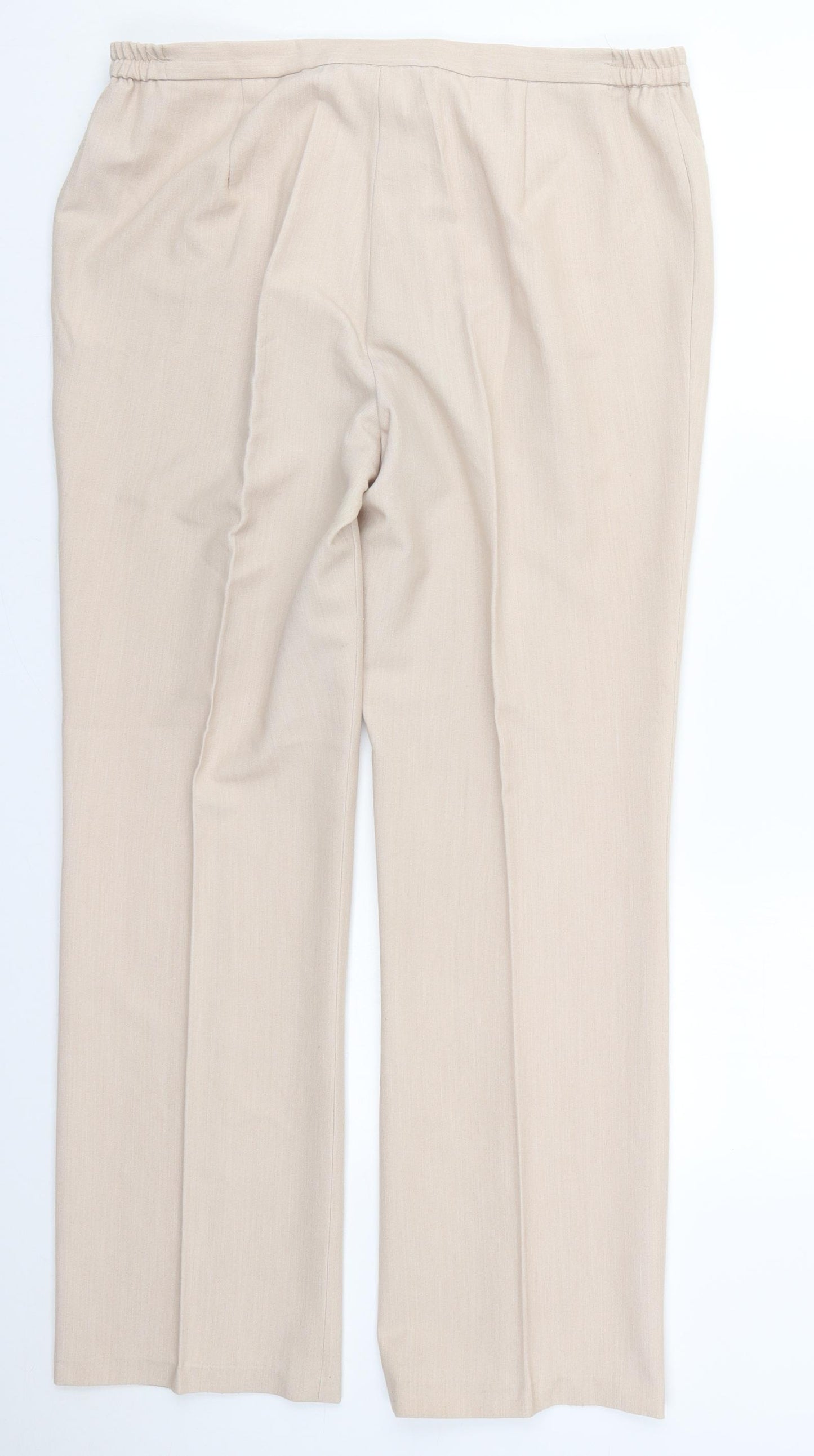 Gerard Womens Beige  Polyester Trousers  Size 16 L30 in Regular Button