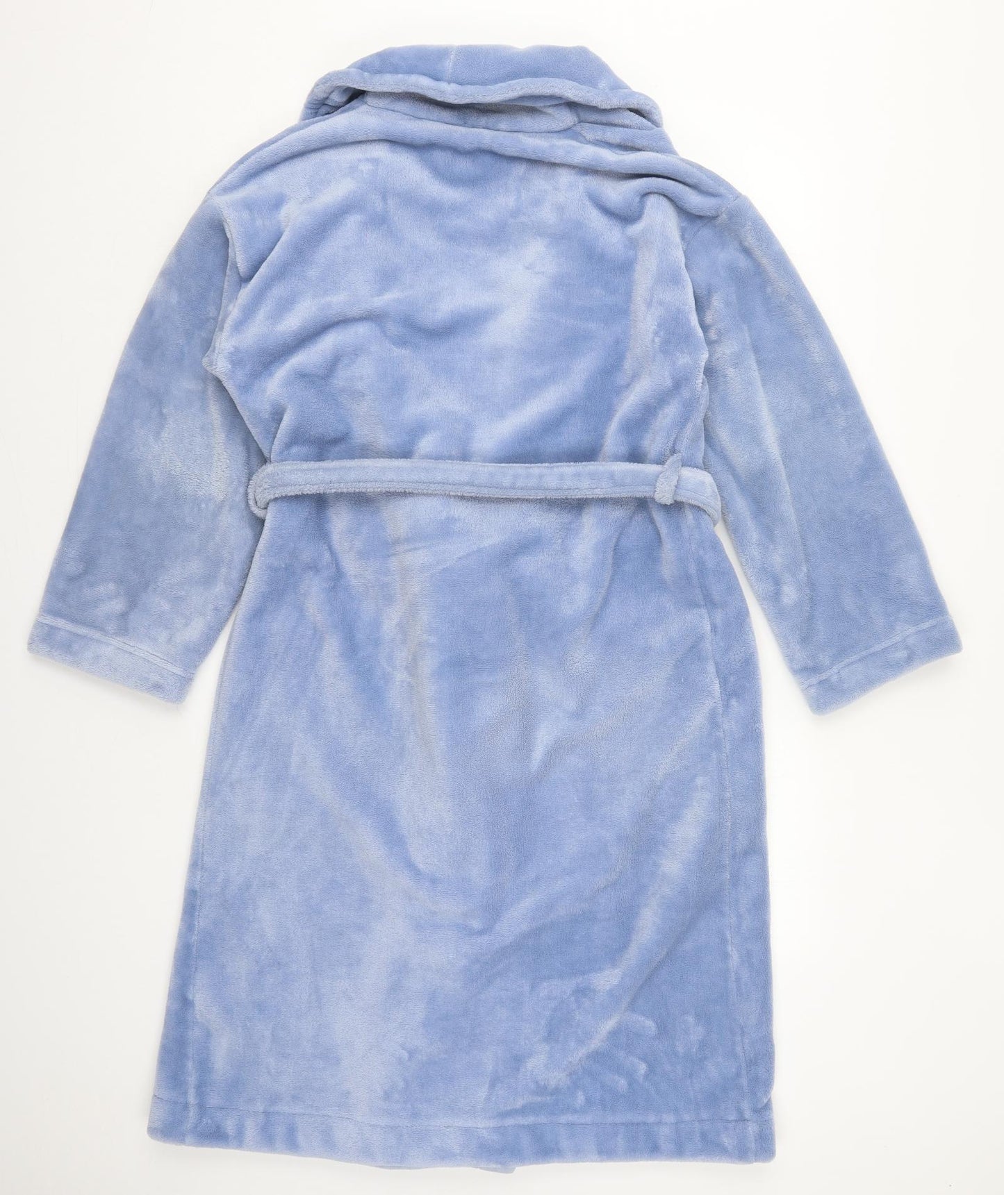 Marks and Spencer Womens Blue  Polyester Kimono Robe Size 12  Tie