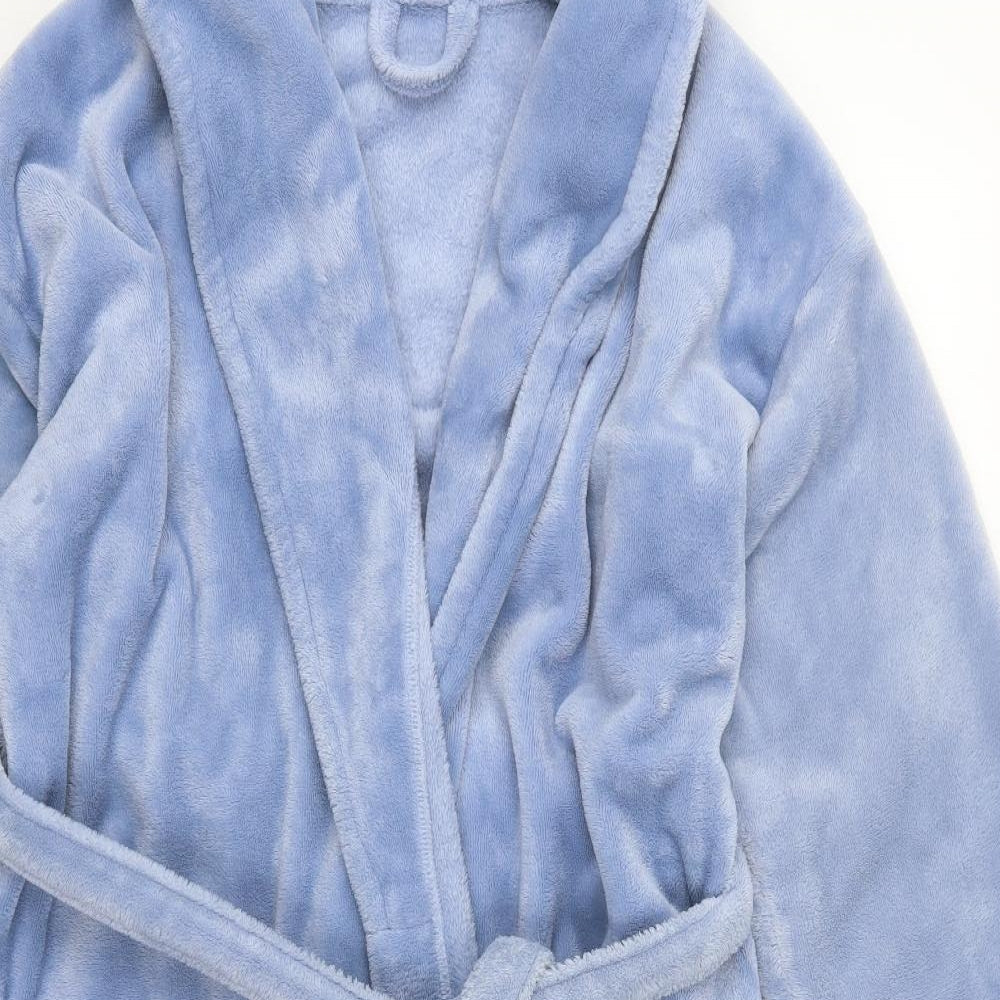 Marks and Spencer Womens Blue  Polyester Kimono Robe Size 12  Tie