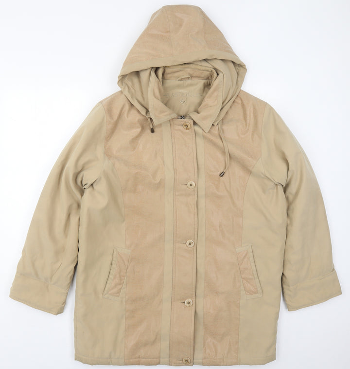 Astraka Womens Beige   Jacket Coat Size M  Zip