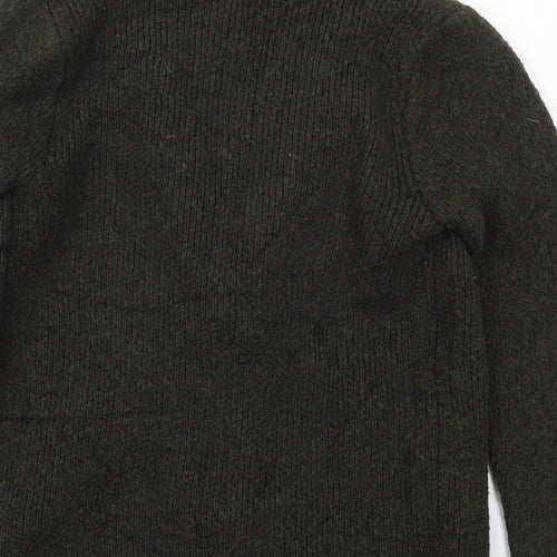 Atmosphere Womens Green Collared  Cotton Cardigan Jumper Size 6