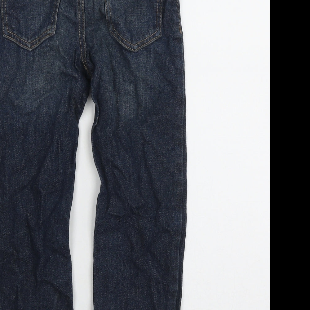 George Girls Blue  100% Cotton Straight Jeans Size 4-5 Years  Regular Zip