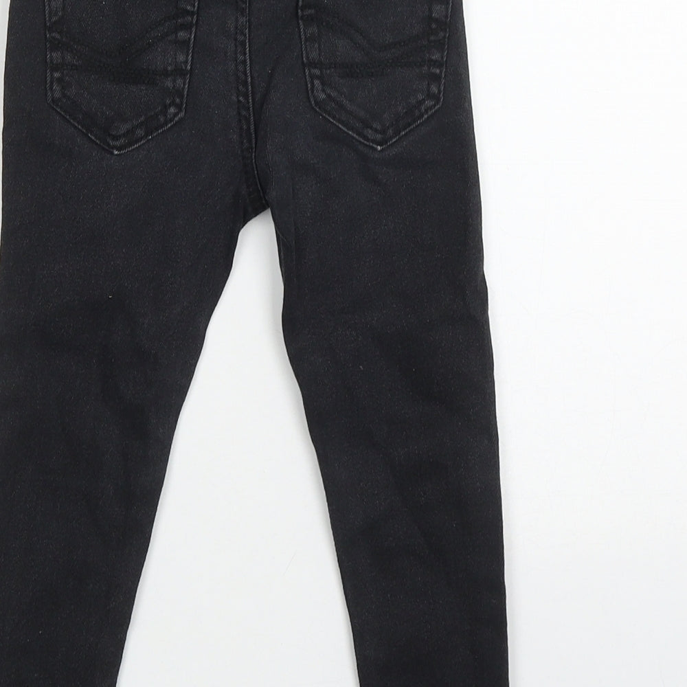 Firetrap Girls Black  Cotton Skinny Jeans Size 2-3 Years  Regular