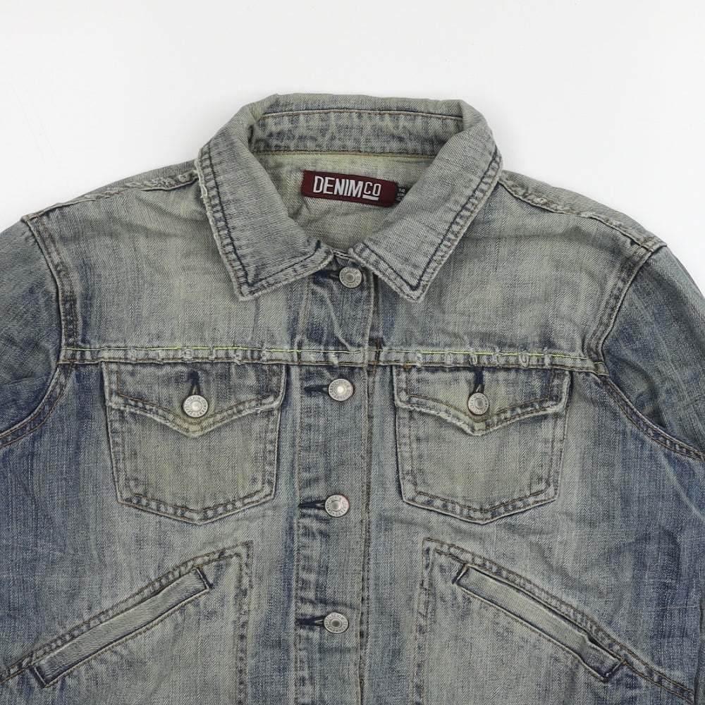 Primark Womens Blue   Jacket  Size 14  Button