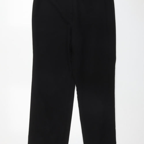 Wardrobe Womens Black  Polyester Trousers  Size 14 L28 in Regular Zip