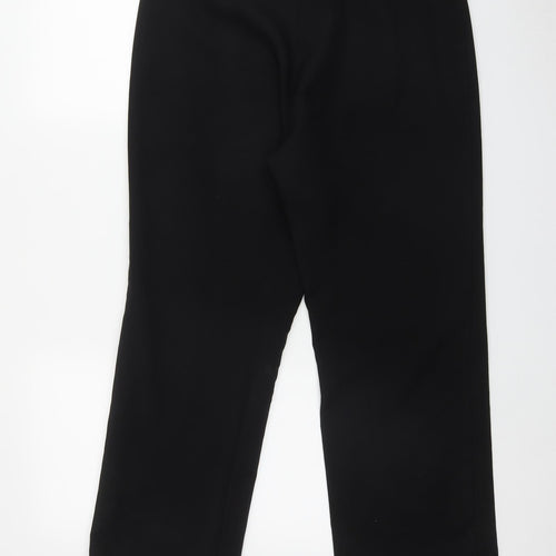 Wardrobe Womens Black  Polyester Trousers  Size 14 L28 in Regular Zip
