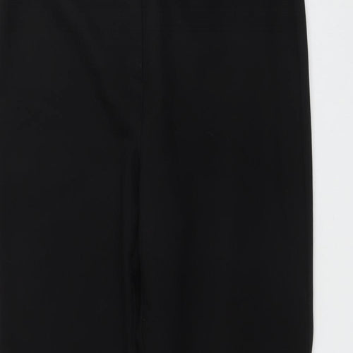 Wardrobe Womens Black  Polyester Trousers  Size 14 L28 in Regular Zip