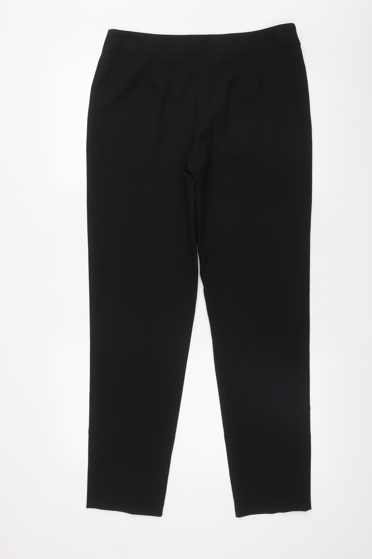 George Womens Black  Polyester Trousers  Size 12 L30 in Regular Zip