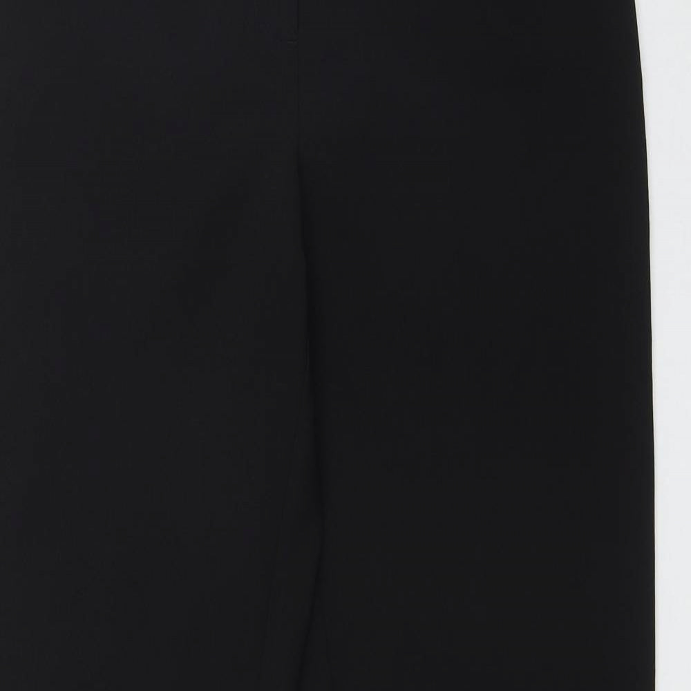 George Womens Black  Polyester Trousers  Size 12 L30 in Regular Zip