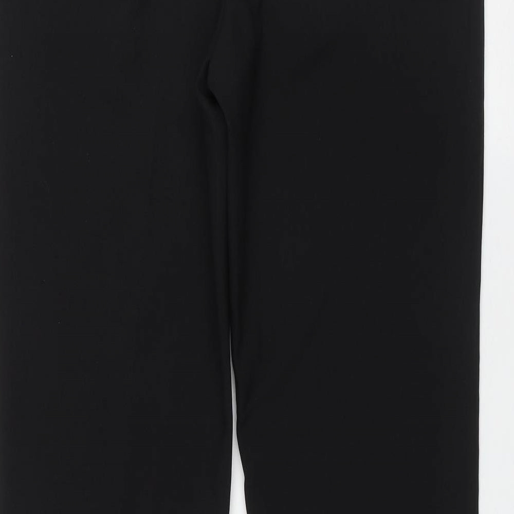 George Womens Black  Polyester Trousers  Size 12 L30 in Regular Zip