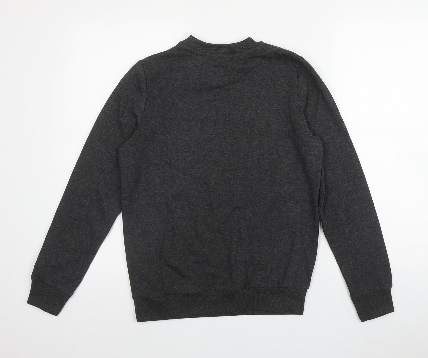 Avenue Womens Grey  Cotton Pullover Sweatshirt Size S   - 'Sleigh my name'