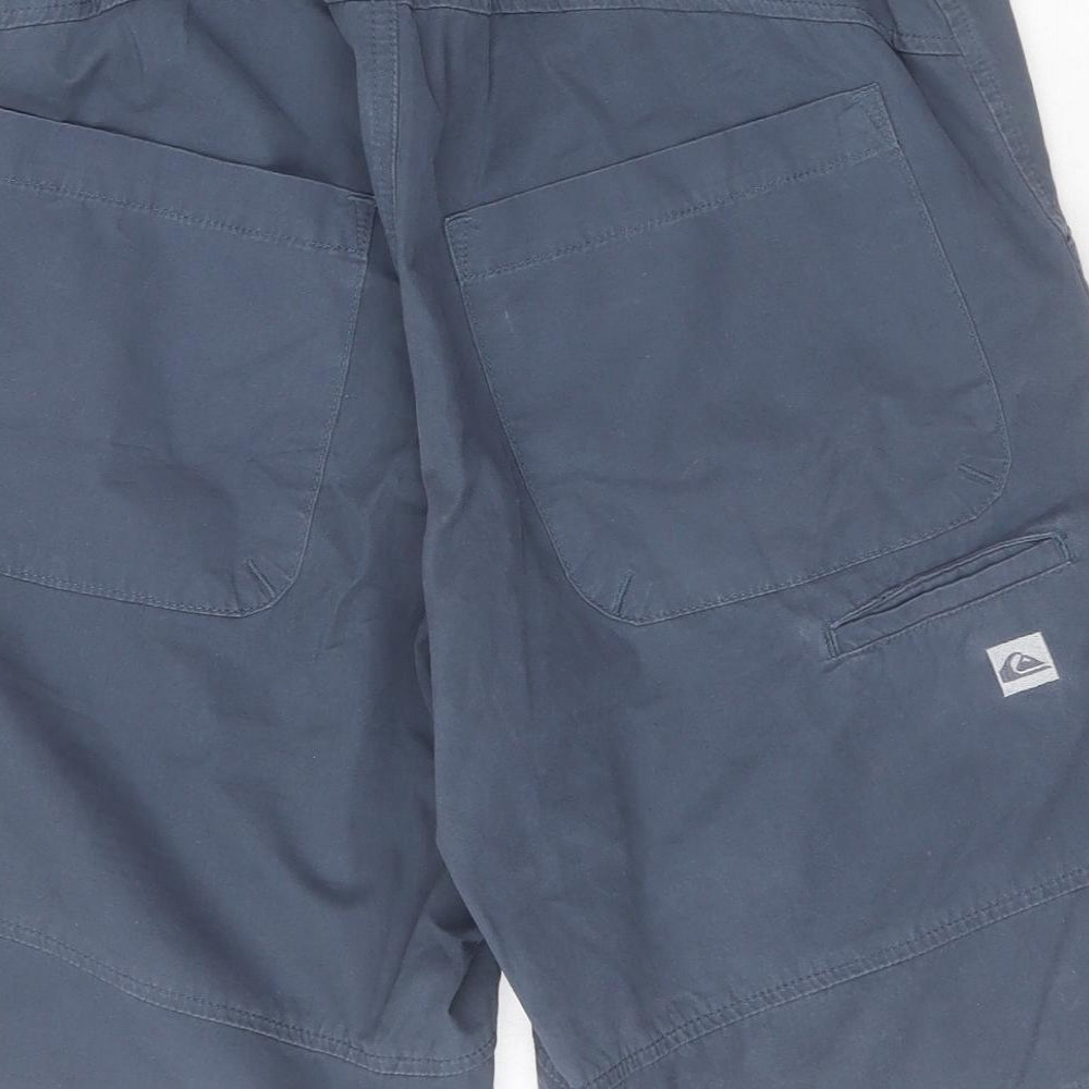 Quiksilver Mens Grey  Cotton Chino Shorts Size M L10 in Regular