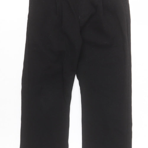 F&F Boys Black  Polyester Dress Pants Trousers Size 3-4 Years  Regular Pullover - School